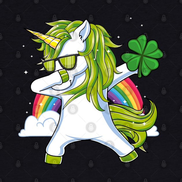 Dabbing Unicorn Lepricorn St Patrick's Day Gift Boys Kids by HCMGift